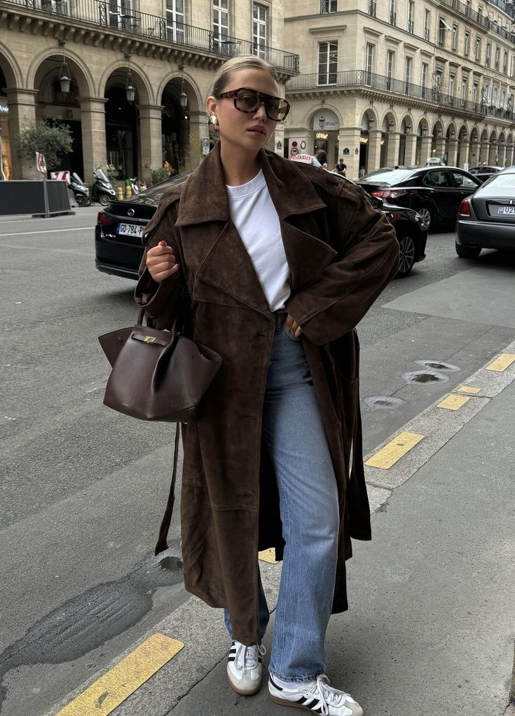 Arlyssia - Long Velvet Trench Coat